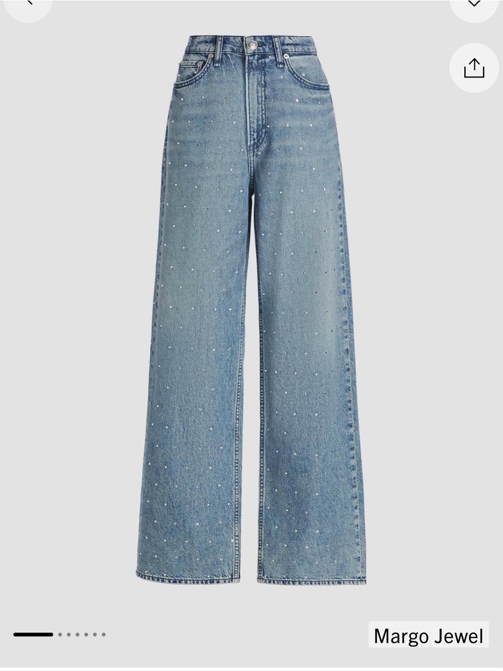 rag & bone Logan mid-rise Jewel-Studded Jeans